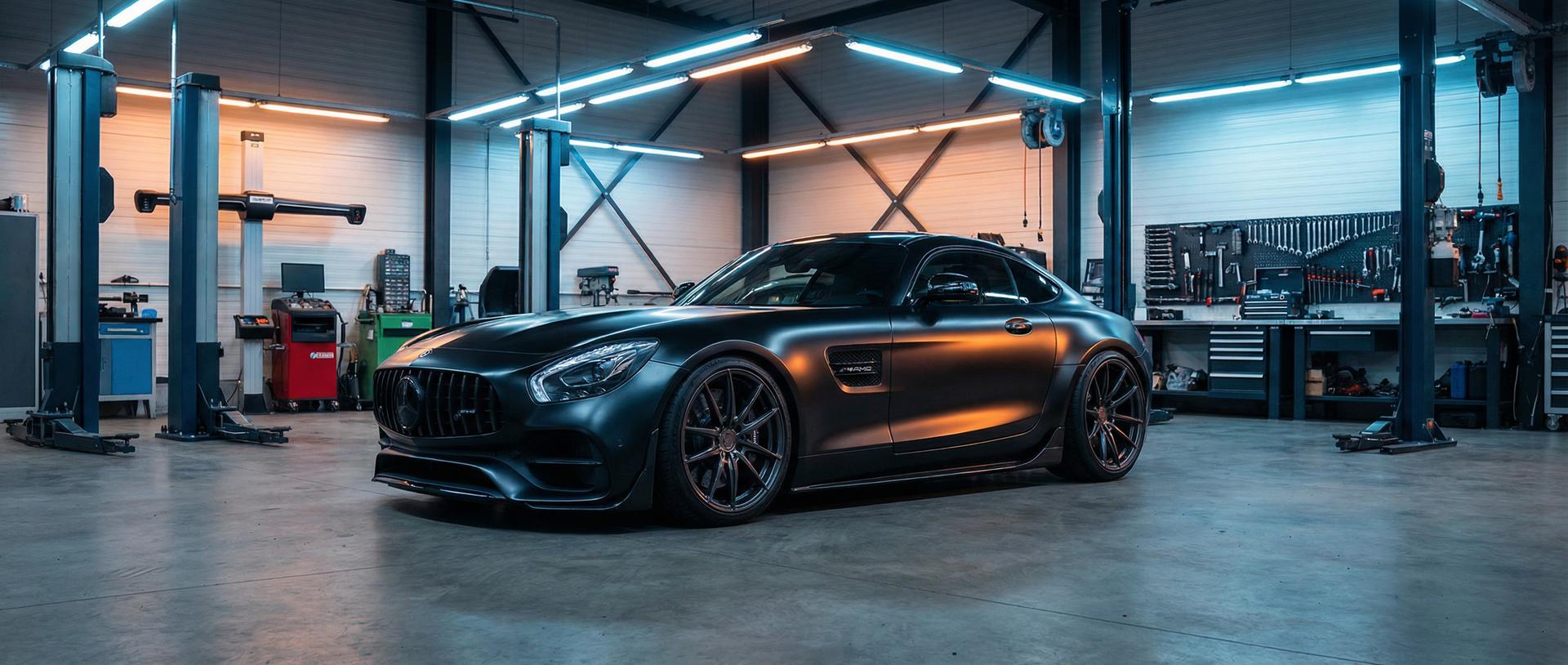 海角社区视频 AMG GT改装车间视频